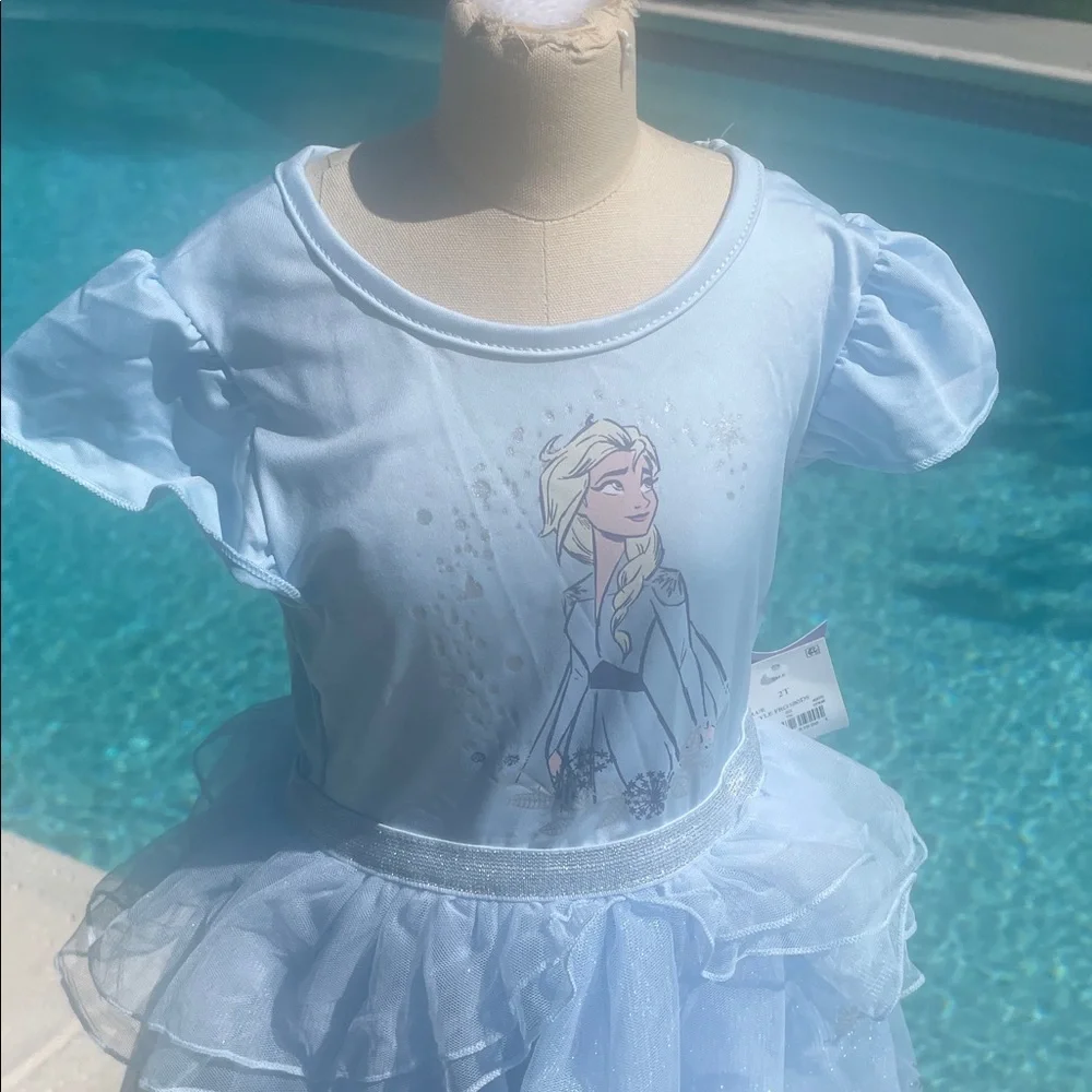 NWT | Elsa Disney Frozen Blue Dress | 2T - Picture 7 of 7